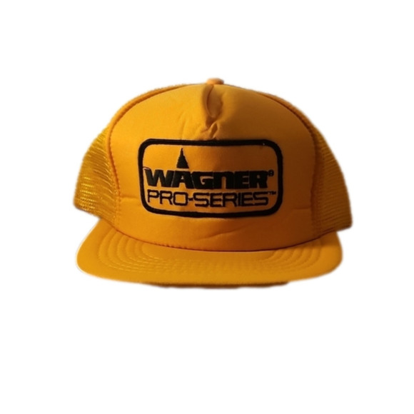 WAGNER Pro Series - Yellow Snapback Mes Truckers Hat- One Size - Picture 1 of 6